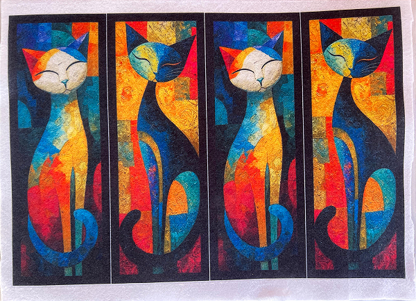 Marca Paginas Gatinhos efeito pintura a oleo