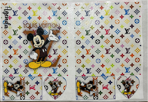 Capa e contra capa de Agenda- Mickey