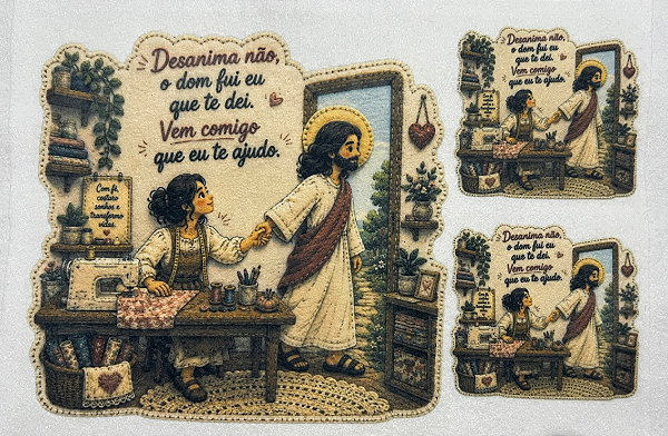 Desanima não... - Kit da Artesã - Coleção "Costurados a Mão"