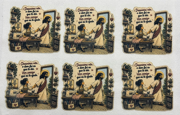 Desanima não... - Kit da Artesã 9cm- Coleção "Costurados a Mão"