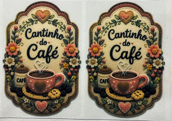 Cantinho do café "Costurados a Mão"