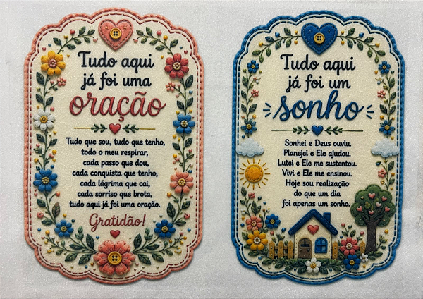 Tudo aqui ja foi... "Costurados a Mão"
