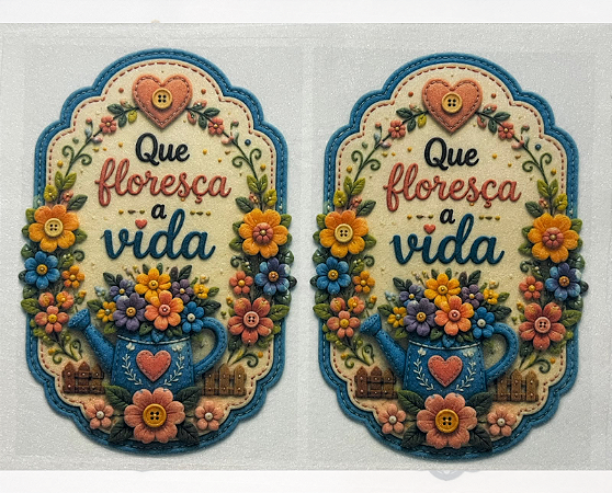 Que Floresça a Vida "Costurados a Mão"