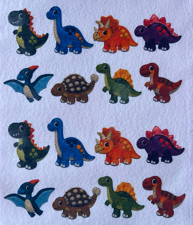 Dinossauros "Coleção Costurados a mão"