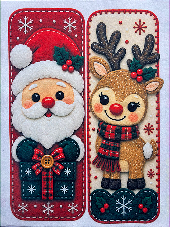 Porta Bis Natal "Coleção costurados a mão"