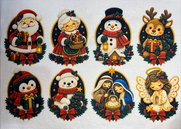 Pingente Natal Encantado 2 "Coleção Costurados a mão"