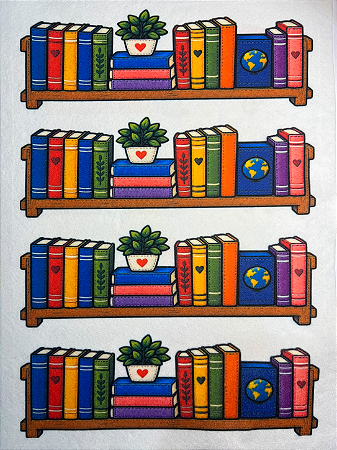 Marca Pagina Clube do Livro- Prateleiras