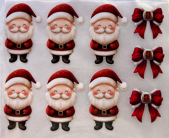 DTF Papai noel e laços