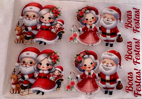 DTF P Papai Noel e Mamãe Noel
