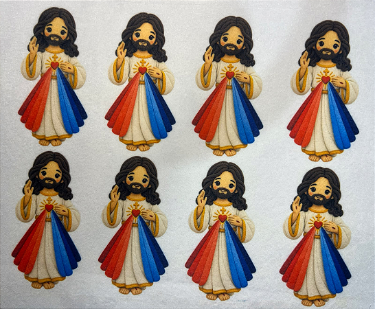 Jesus Misericordioso "Coleção Costurados a mão"