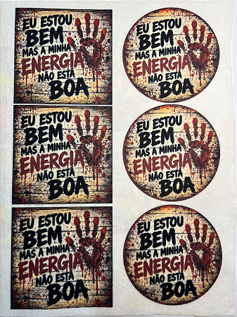 Eu estou bem, mas minha energia não esta boa...