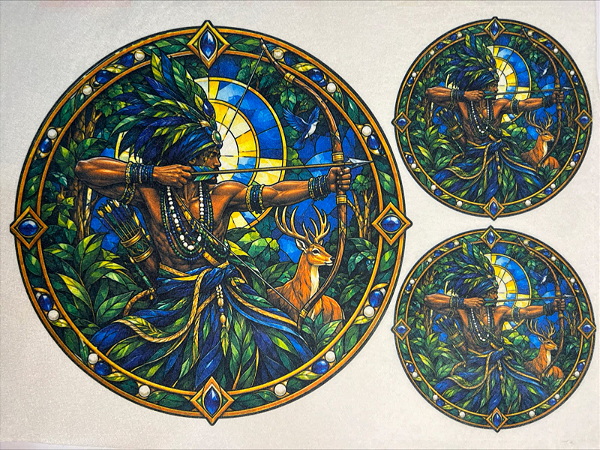 Vitral Orixa Oxossi