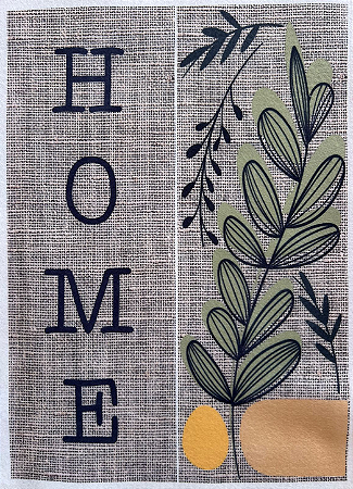 Duo de quadros Home linho claro