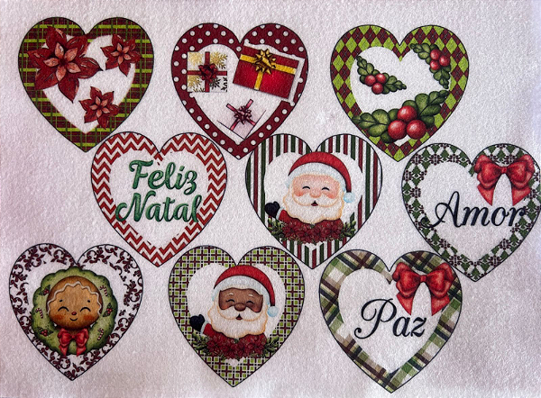 Coração guirlanda de Natal