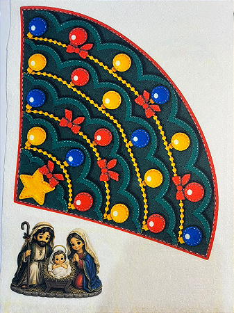 Arvore / Pinheiro cone com presepio Natal 2
