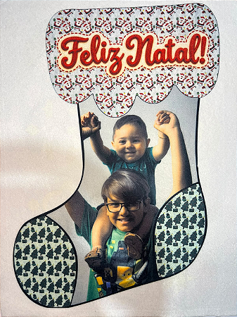 Sua foto no Feltro - Bota Natalina