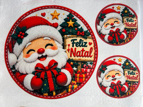 Bolsa Natal- Papai Noel "Coleção costurados a mão"