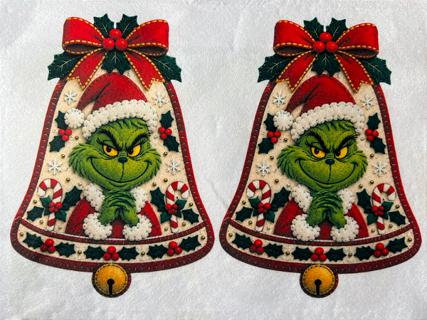 Sino Grinch "Coleção costurados a mão"