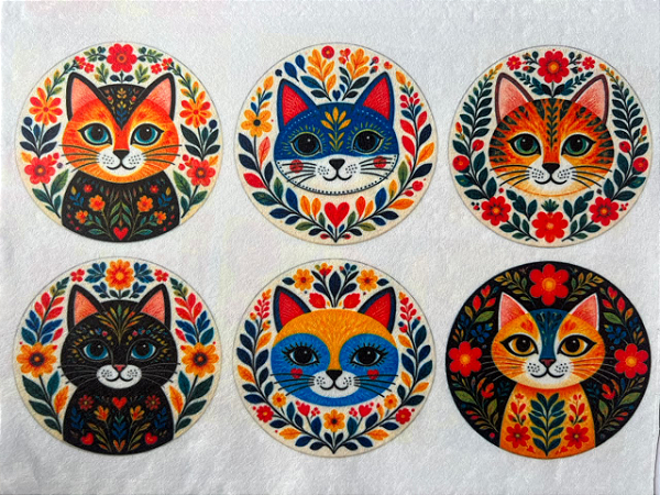 Quadrinho - Porta copo Gatos "Coleção Latina"