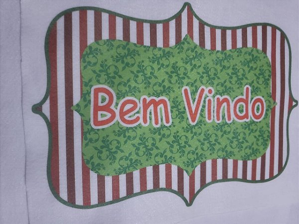 Placa Bem Vindo 5