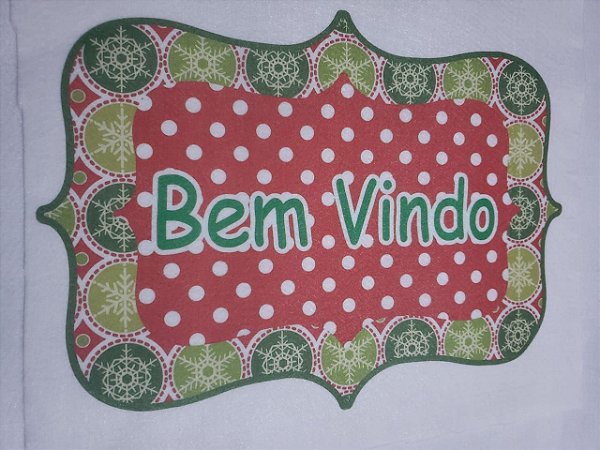 Placa Bem Vindo 6