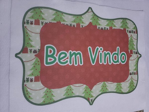 Placa Bem Vindo 8