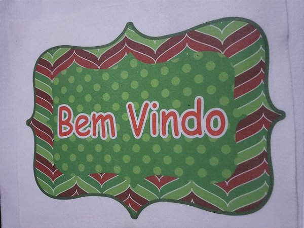 Placa Bem Vindo 9