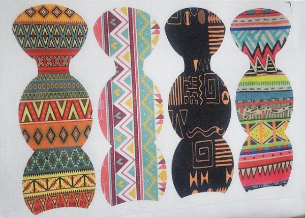 Bolsinha Chaveiro estampa Africana