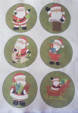 Bolinhas de Natal Papai Noel Verde