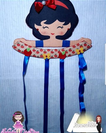 Porta Laço - Branca de Neve