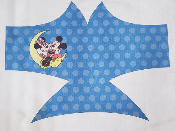 Máscara de Proteção Mickey e Minnie azul