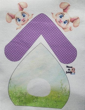 Guirlanda Páscoa Lilas poa