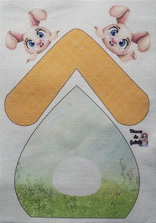 Guirlanda Páscoa Amarelo cenoura