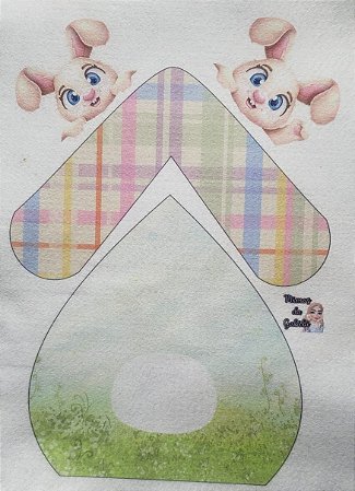 Guirlanda Páscoa Xadrez Pastel