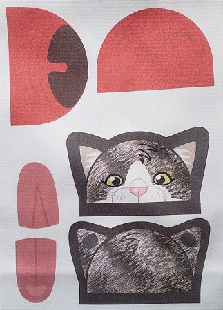 Porta moeda gatinho  Cinza escuro
