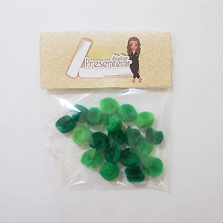 Pompom degrade Verde