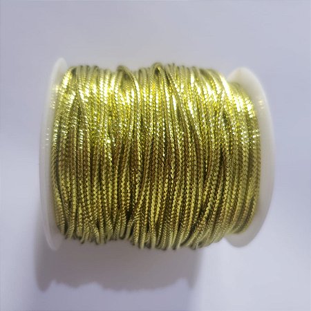 Cordão Fio Metálico 1.2mm Ouro