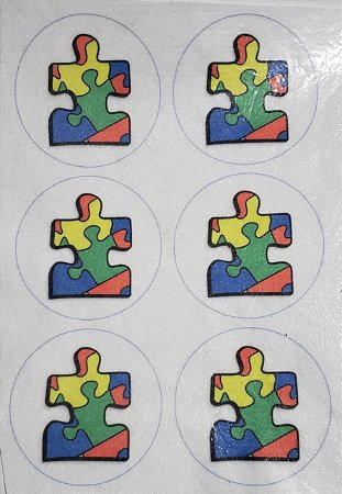 Porta copo /Chaveiro Autismo Quebra Cabeça