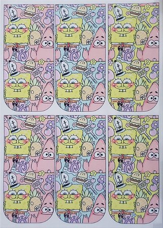 Porta post it / Bloquinho Bob esponja