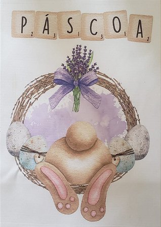 Guirlanda bumbum de coelho lilas