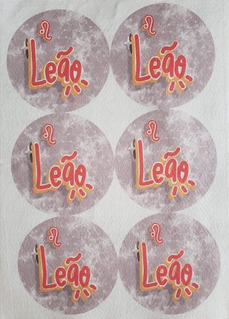 Porta Copo / Chaveiro / Porta Fone signo Leão