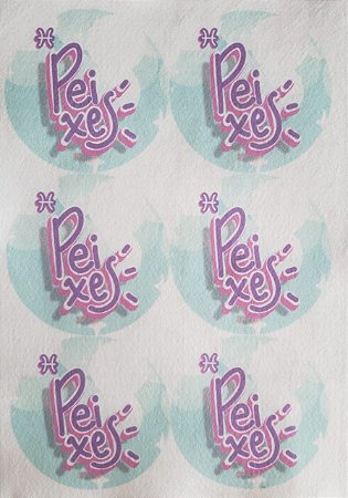 Chaveiro / Porta Fone signo Peixes