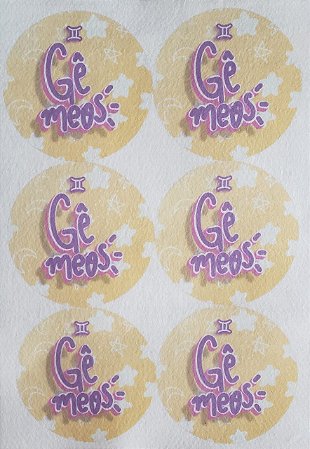 Porta copo /Chaveiro / Porta Fone signo Gêmeos