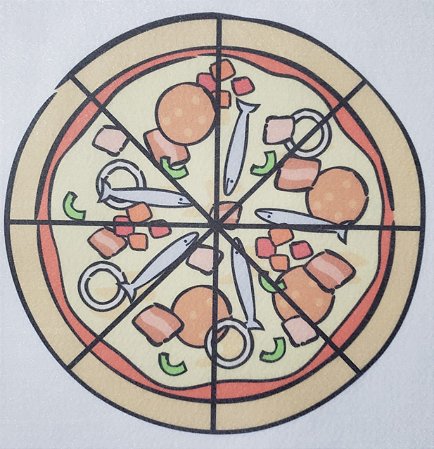 Livro Didático - Pizza fração 8