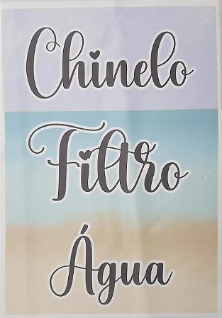 Bolsos Chinelo, filtro e agua 7