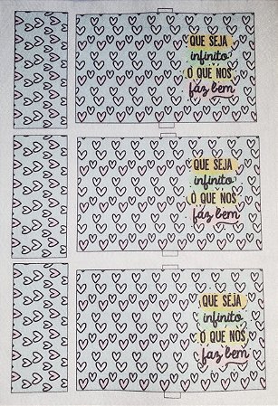 Porta post it 5,5 X5cm Que seja infinito o que nos faz bem