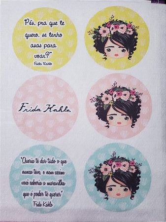 Porta copo / chaveiro / porta fone Frida 3