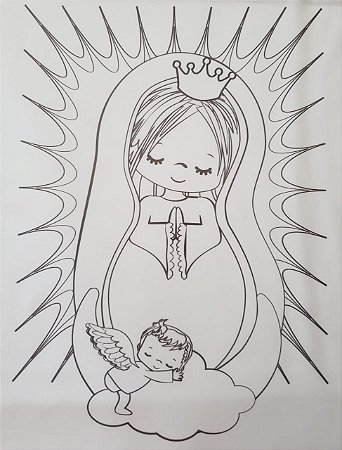 Nossa Senhora para colorir 2