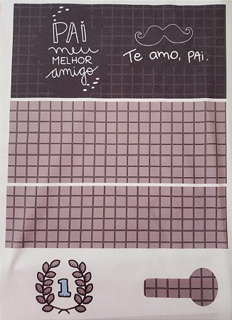 Carteira pocket Pai meu melhor amigo/ Te amo pai