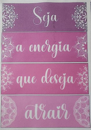 Placa Seja a energia que deseja atrair 3